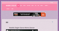 Desktop Screenshot of maddieziegler.com